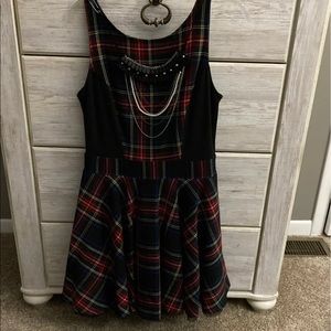 Dress sz 11 with accent neck (holiday)